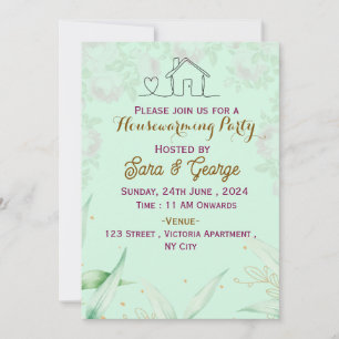 Invitations de la Fête du réchauffement du foyer