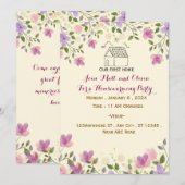 Invitations de la Fête du réchauffement du foyer (Devant / Derrière)