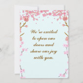 Invitations de la Fête du réchauffement du foyer (Dos)