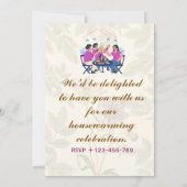 Invitations de la Fête du réchauffement du foyer (Dos)