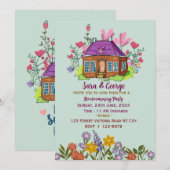 Invitations de la Fête du réchauffement du foyer (Devant / Derrière)