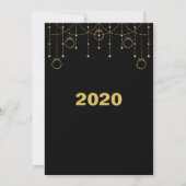 Invitations de la fête EVE de la nouvelle année Pa (Dos)