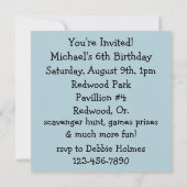 Invitations de la fête pirate (Dos)