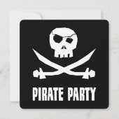 Invitations de la fête pirate (Devant)