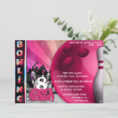 Invitations de la Fille Bowling (Debout devant)