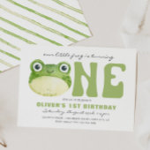 Invitations de la grenouille pour le premier anniv