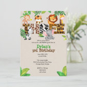 Invitations de la Jungle 3e anniversaire (Debout devant)