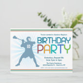 Invitations de la Lacrosse Birthday Party - thème (Debout devant)