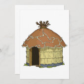 Invitations de la maison de refuge native (Devant / Derrière)