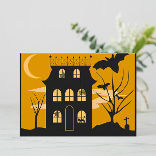 Invitations de la maison Silhouette Halloween