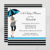 Invitations de la maman moderne à la douche pour b (Devant / Derrière)