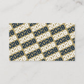 Invitations de la Marine Blue & Gold Mini Graduati (Dos)