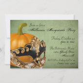 Invitations de la mascarade d'Halloween (Devant)
