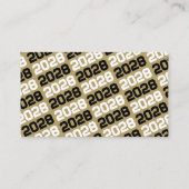 Invitations de la Mini Graduation Black & Gold (Dos)