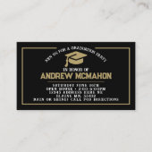 Invitations de la Mini Graduation Black & Gold (Devant)