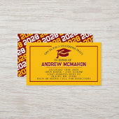 Invitations de la Mini Graduation Gold & Maroon