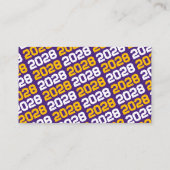 Invitations de la mini-graduation Gold & Purple (Dos)