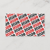 Invitations de la mini-graduation Red & Black (Dos)