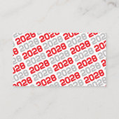 Invitations de la mini-graduation Red & Grey (Dos)