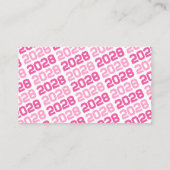 Invitations de la mini-graduation rose unique (Dos)