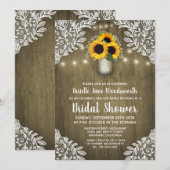 Invitations de la nuptiale de Sunflower de Mason J (Devant / Derrière)