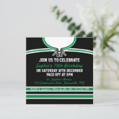 Invitations de la partie à thème de Hockey Jersey (Debout devant)