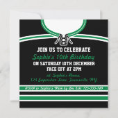 Invitations de la partie à thème de Hockey Jersey (Devant)