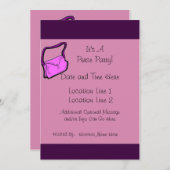 Invitations de la partie achat personnalisé (Devant / Derrière)