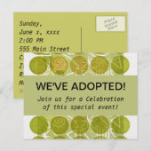 Invitations de la partie ADOPTION (Devant / Derrière)