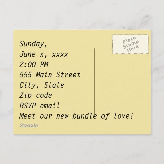 Invitations de la partie ADOPTION (Dos)