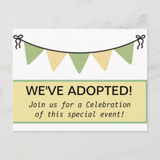 Invitations de la partie ADOPTION (Devant)
