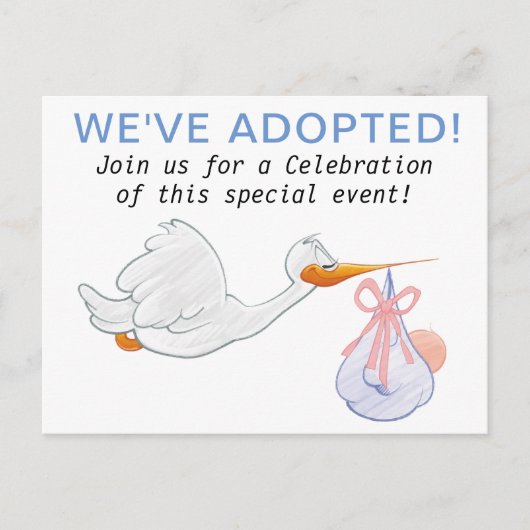 Invitations de la partie ADOPTION (Devant)