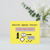 Invitations de la partie "agent secret/espion" (Debout devant)