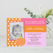 Invitations de la partie BIrthday Citrouille (Debout devant)