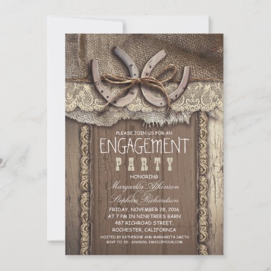 Invitations de la partie chargée de l'engagement d (Devant)