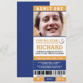 Invitations de la partie de baseball (Devant / Derrière)