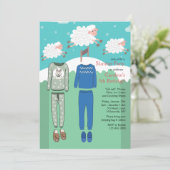 Invitations de la partie de bois (Debout devant)