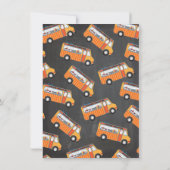 Invitations de la partie de camion alimentaire (Dos)