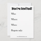 Invitations de la partie de chance Pot (Dos)