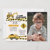 Invitations de la partie de construction avec phot (Devant)