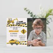 Invitations de la partie de construction avec phot (Debout devant)