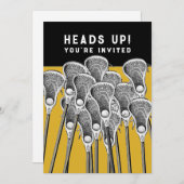 Invitations de la partie de crosse (Devant / Derrière)