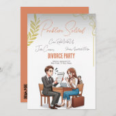 Invitations de la partie de divorce : Problème rés (Devant / Derrière)