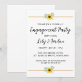 Invitations de la partie de fiançailles d'Eucalypt (Devant / Derrière)