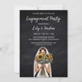 Invitations de la partie de fiançailles d'Eucalypt (Devant)