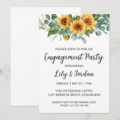 Invitations de la partie de fiançailles d'Eucalypt (Devant / Derrière)