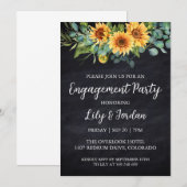 Invitations de la partie de fiançailles d'Eucalypt (Devant / Derrière)