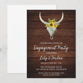 Invitations de la partie de fiançailles d'Eucalypt (Devant / Derrière)