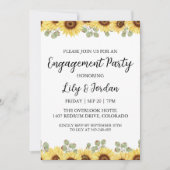 Invitations de la partie de fiançailles d'Eucalypt (Devant)