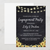 Invitations de la partie de fiançailles d'Eucalypt (Devant / Derrière)